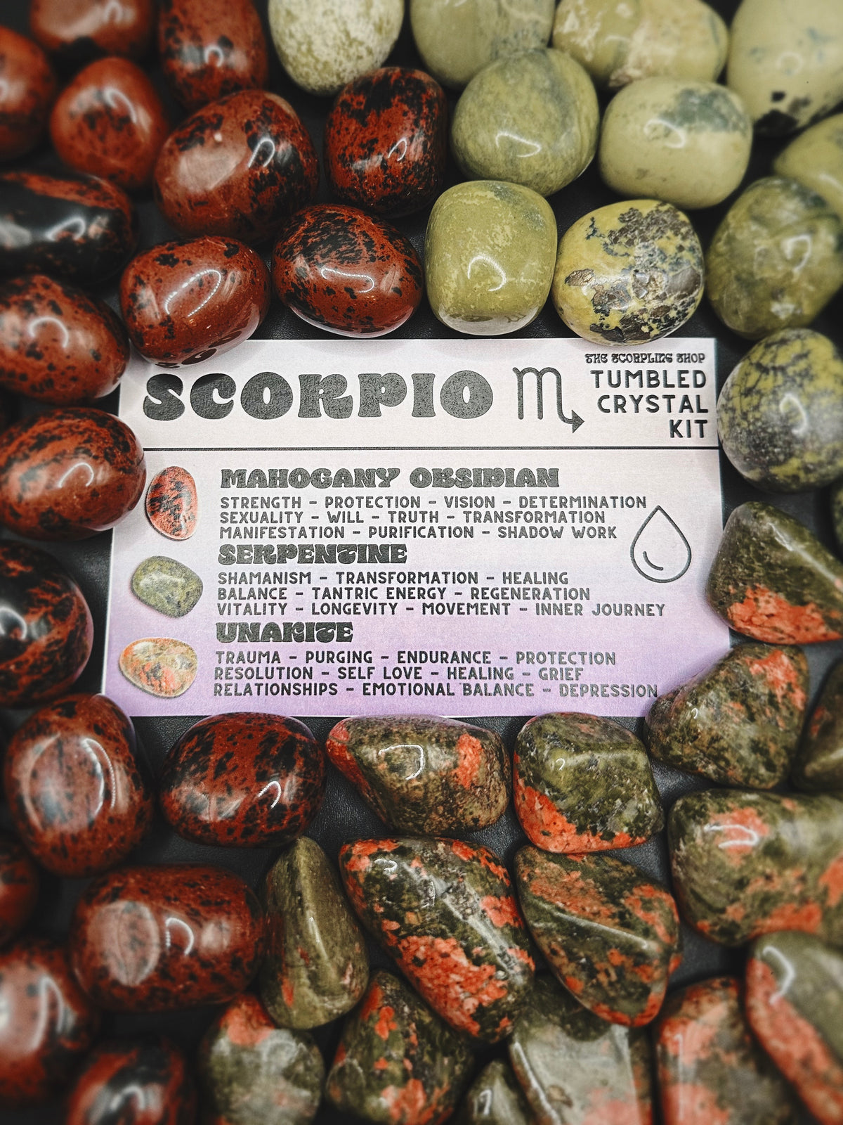 WHOLESALE ~ SCORPIO ~ TUMBLED CRYSTAL KIT