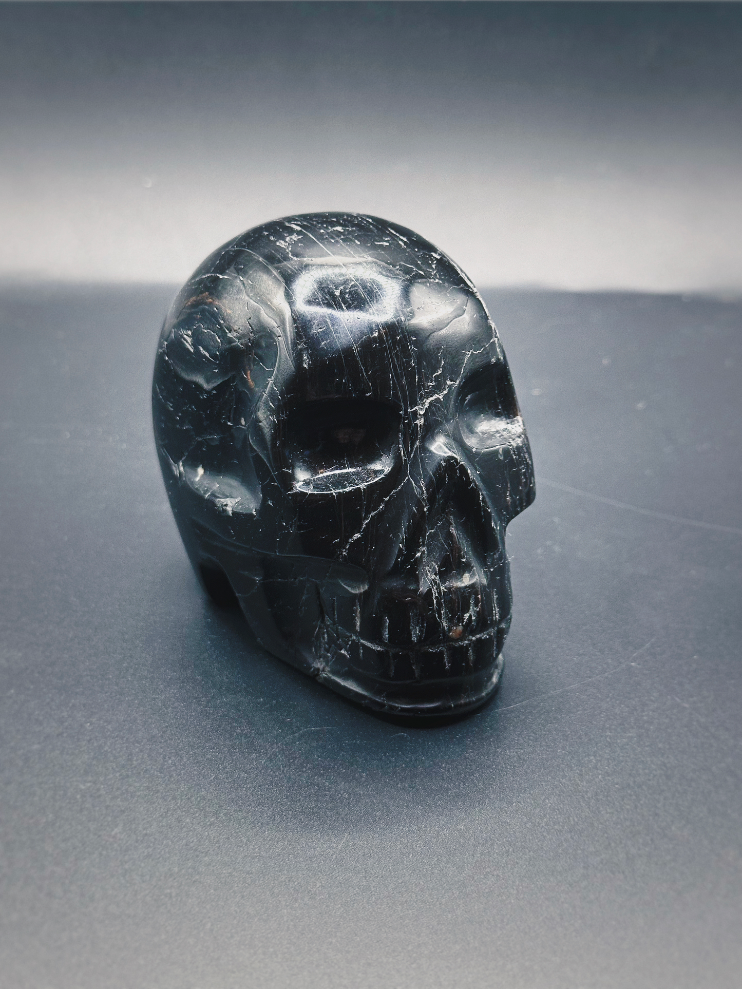 SCHORL ANCESTORS ~ CRYSTAL SKULL