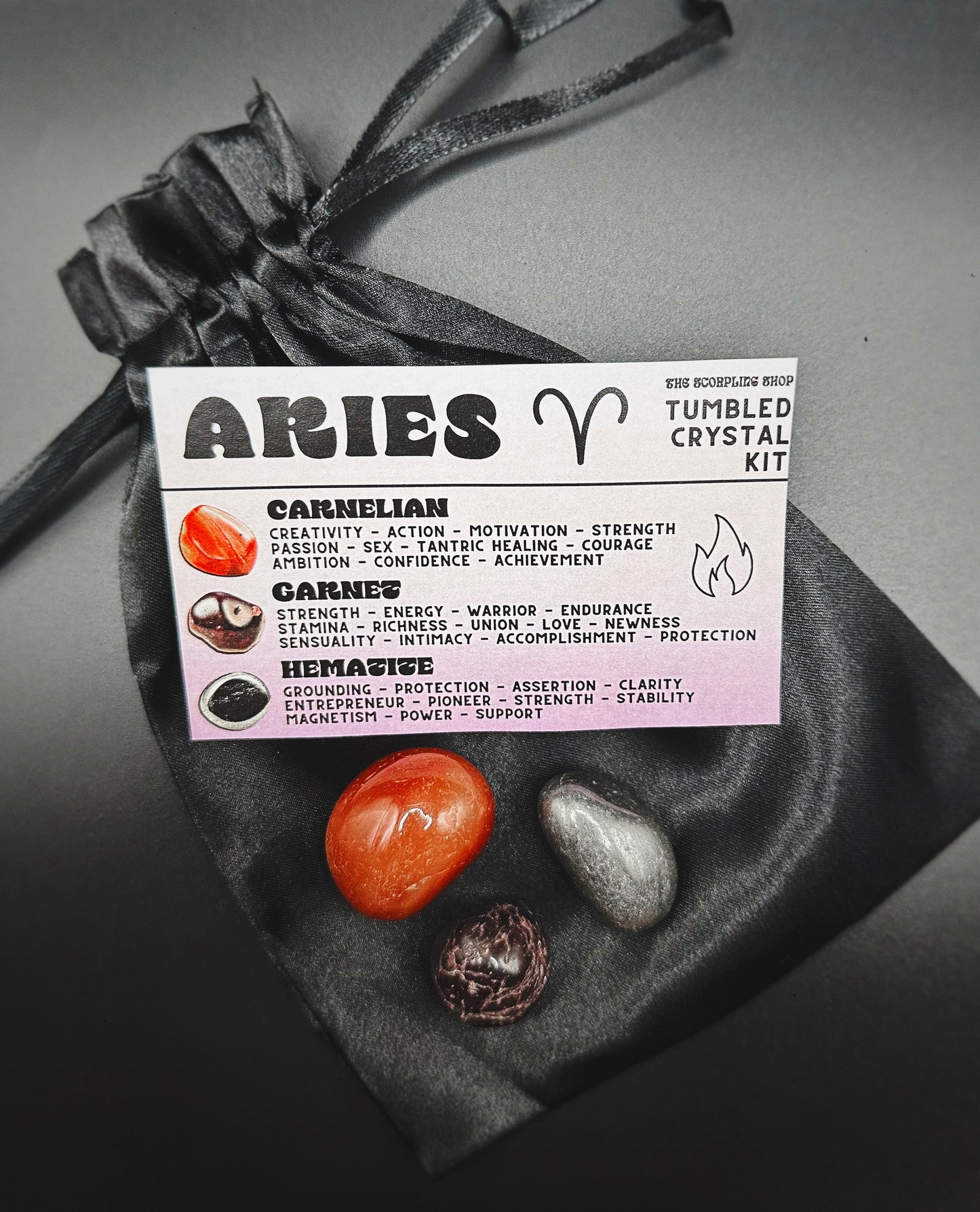 ARIES - TUMBLED CRYSTAL KIT