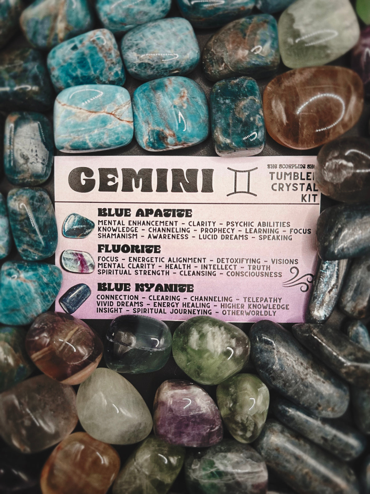 CLEARANCE ~ GEMINI ~ TUMBLED CRYSTAL KIT