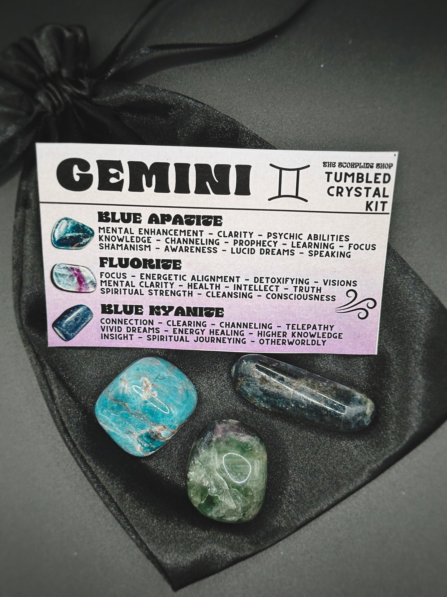 GEMINI - TUMBLED CRYSTAL KIT
