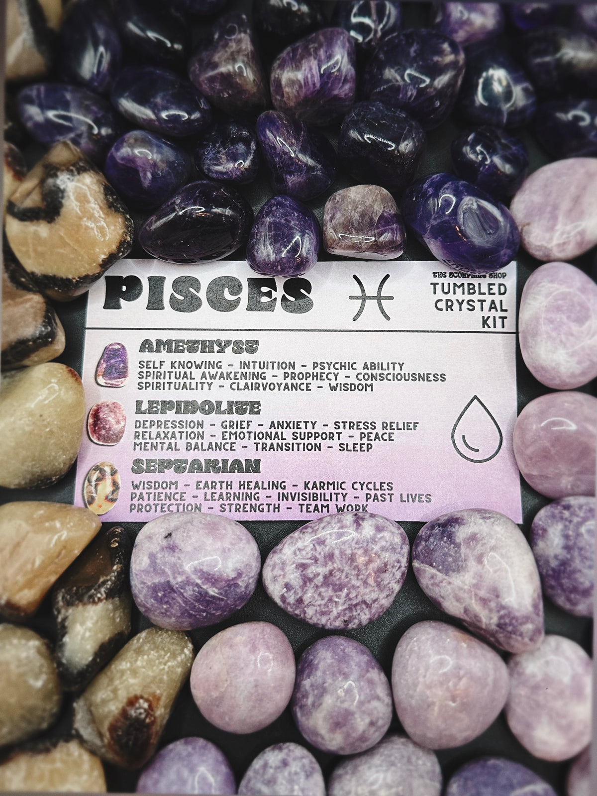 WHOLESALE ~ PISCES ~ TUMBLED CRYSTAL KIT