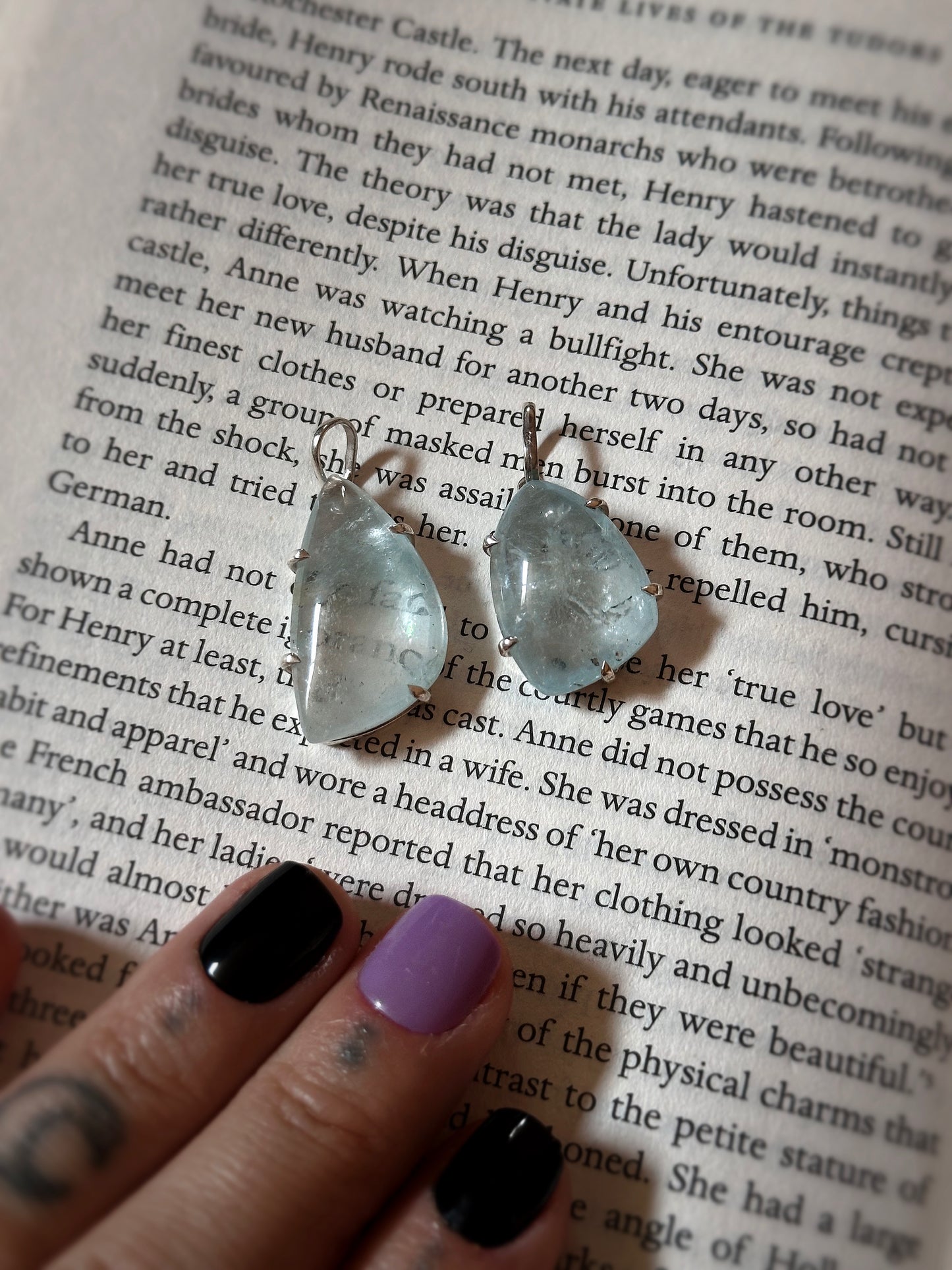 BLUE TOPAZ PENDANT ~ .925 SILVER