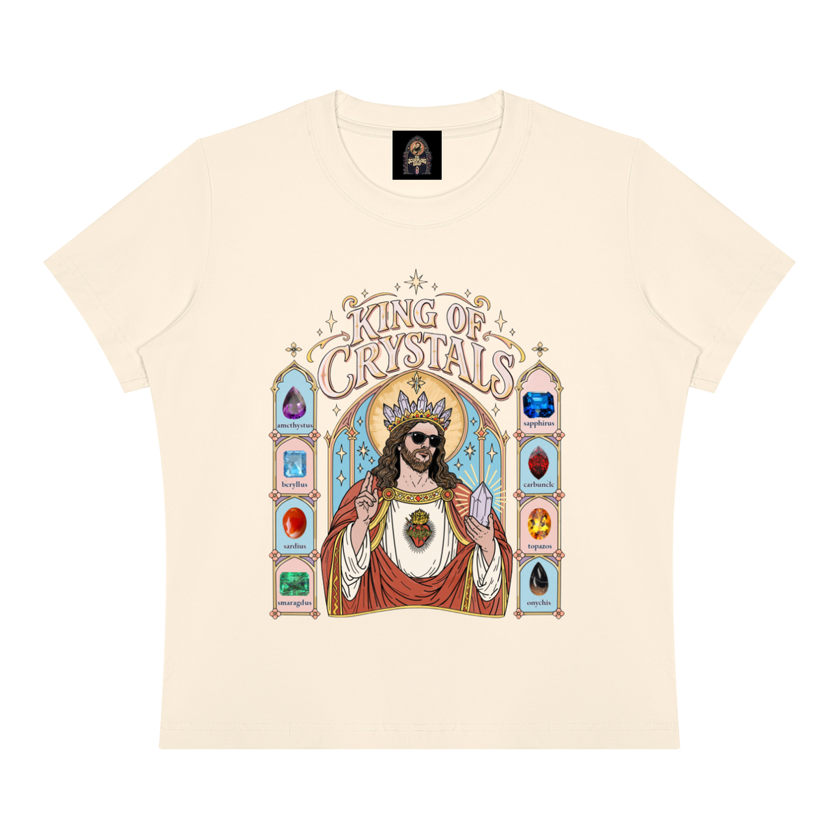 kingofcrystals,jesus,christ,tshirt,crystaltee,apparel
