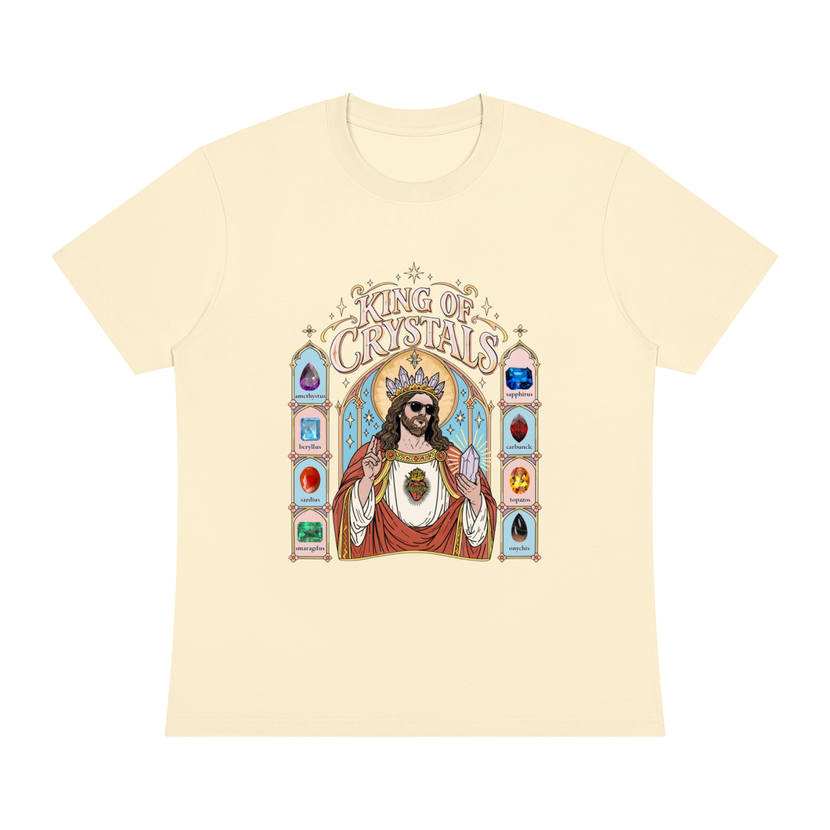kingofcrystals,jesus,christ,tshirt,apparel