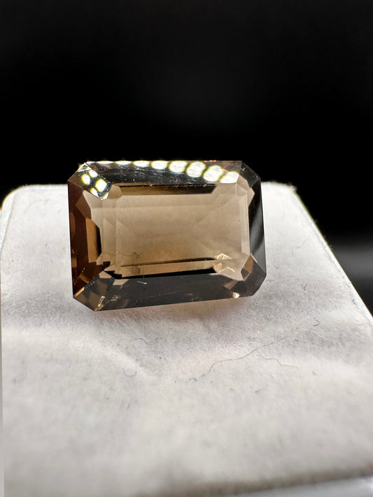 7ct. EMERALD CUT SMOKY QUARTZ