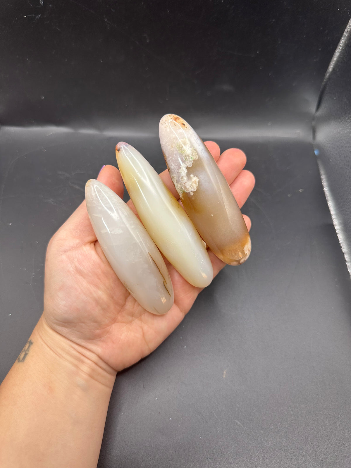 3pc. AGATE WAND LOT