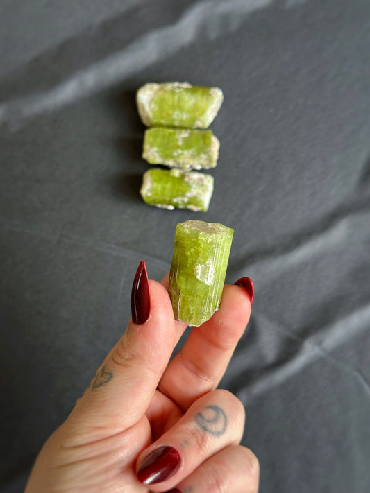 GREEN TOURMALINE w/ QUARTZ CORE ~ 1 PIECE