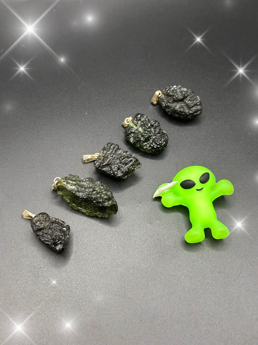 MOLDAVITE PENDANTS