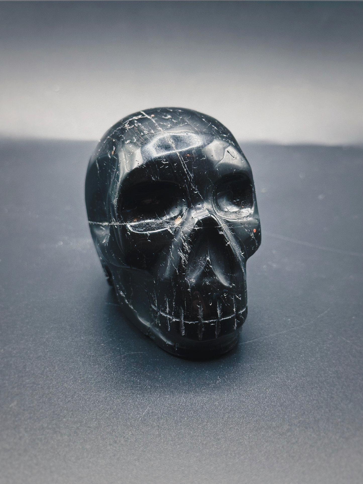 SCHORL ANCESTORS ~ CRYSTAL SKULL