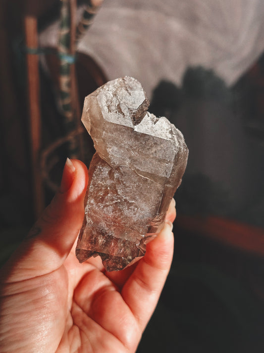 THE BARBELL ~  SMOKY AMETHYST SCEPTER