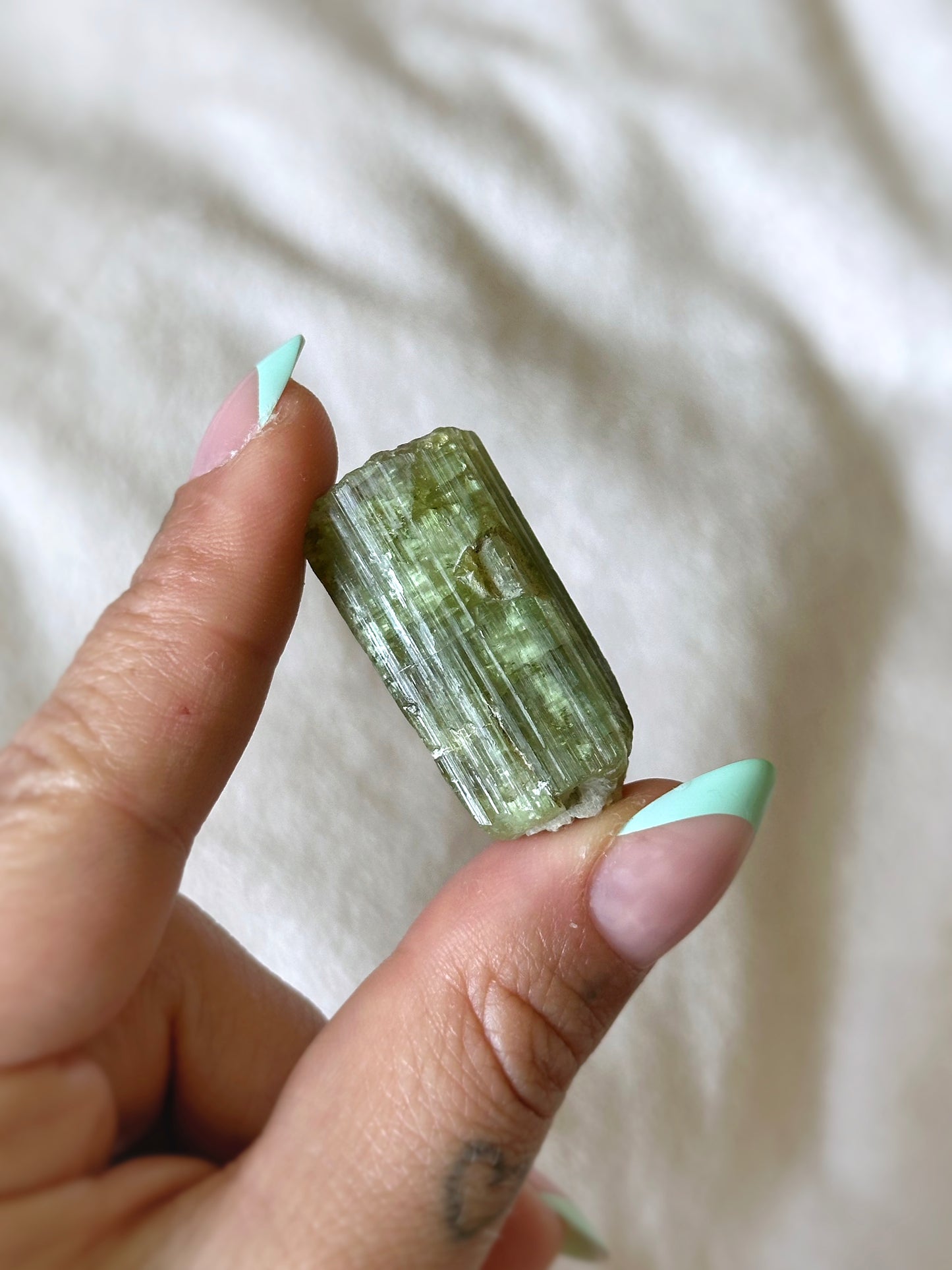 20g. VERDELITE w/ QUARTZ CORE