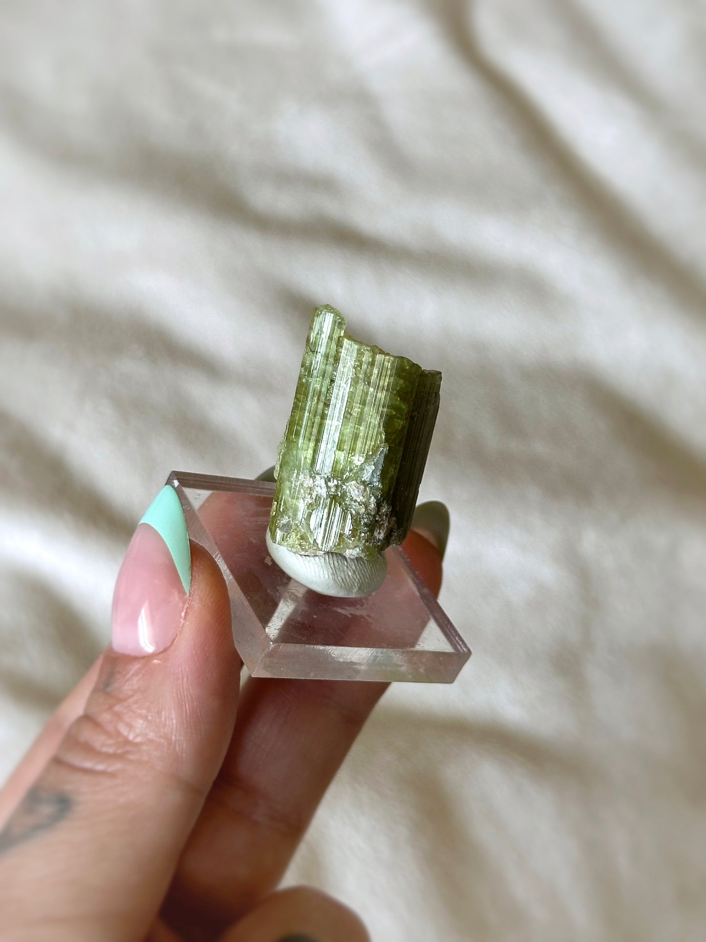15g. VERDELITE W/ QUARTZ CORE