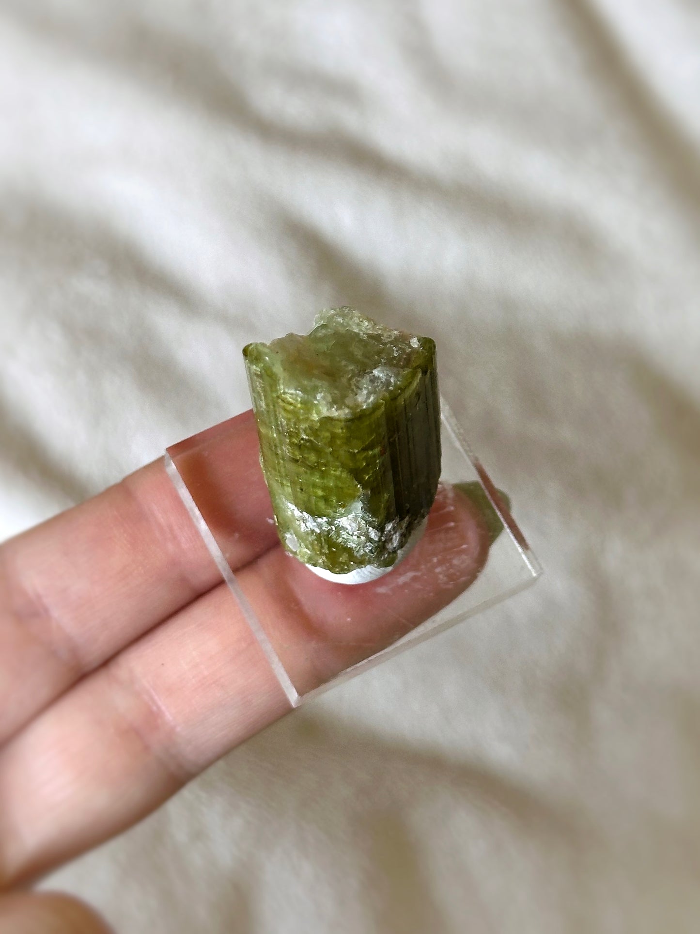 15g. VERDELITE W/ QUARTZ CORE