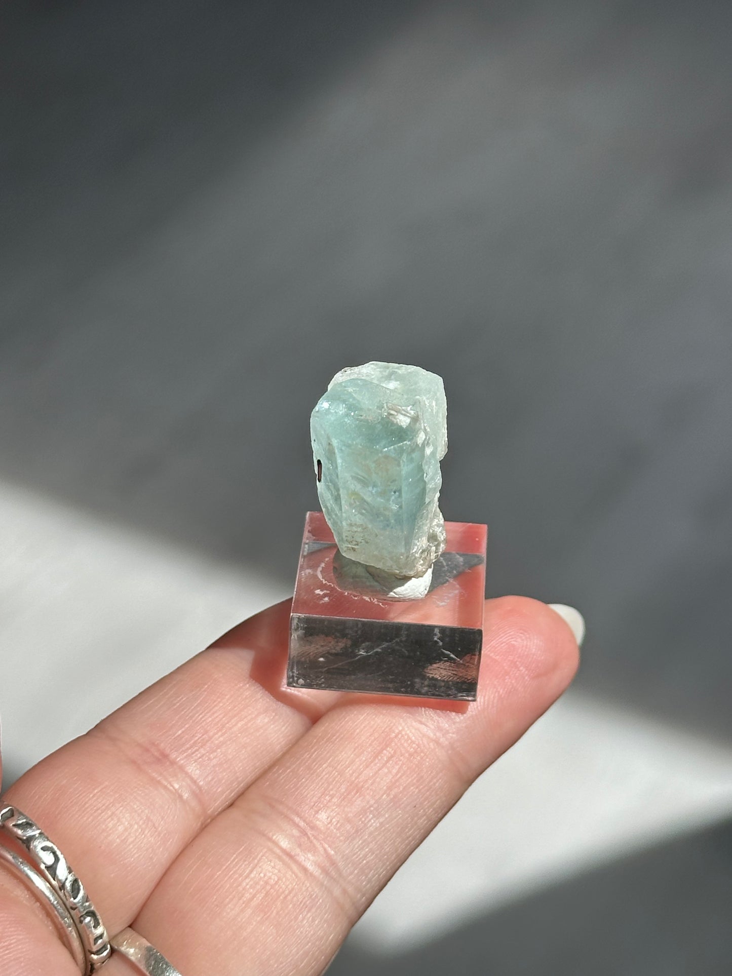 7g. AQUAMARINE W/ TOURMALINE