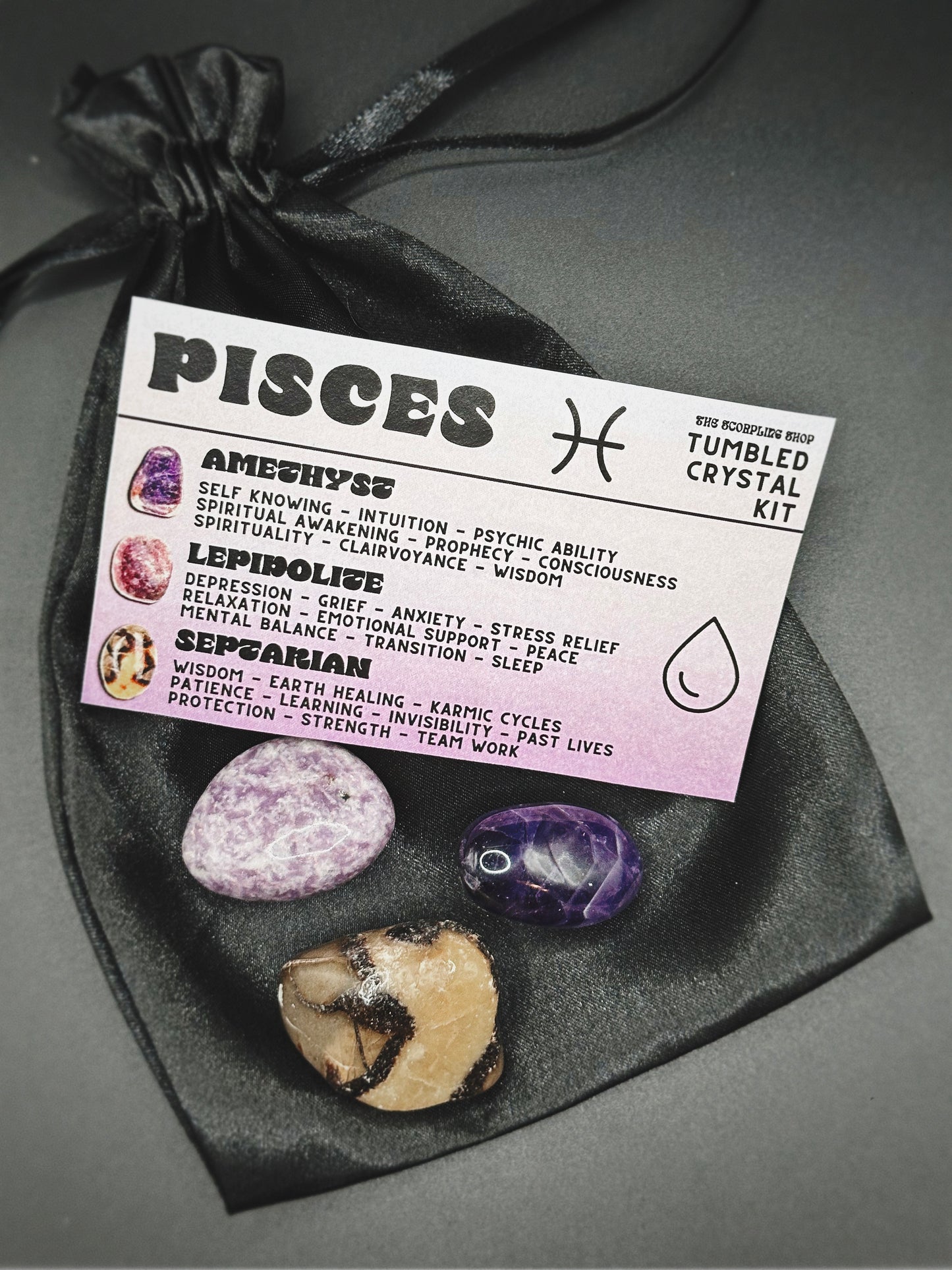 PISCES - TUMBLED CRYSTAL KIT