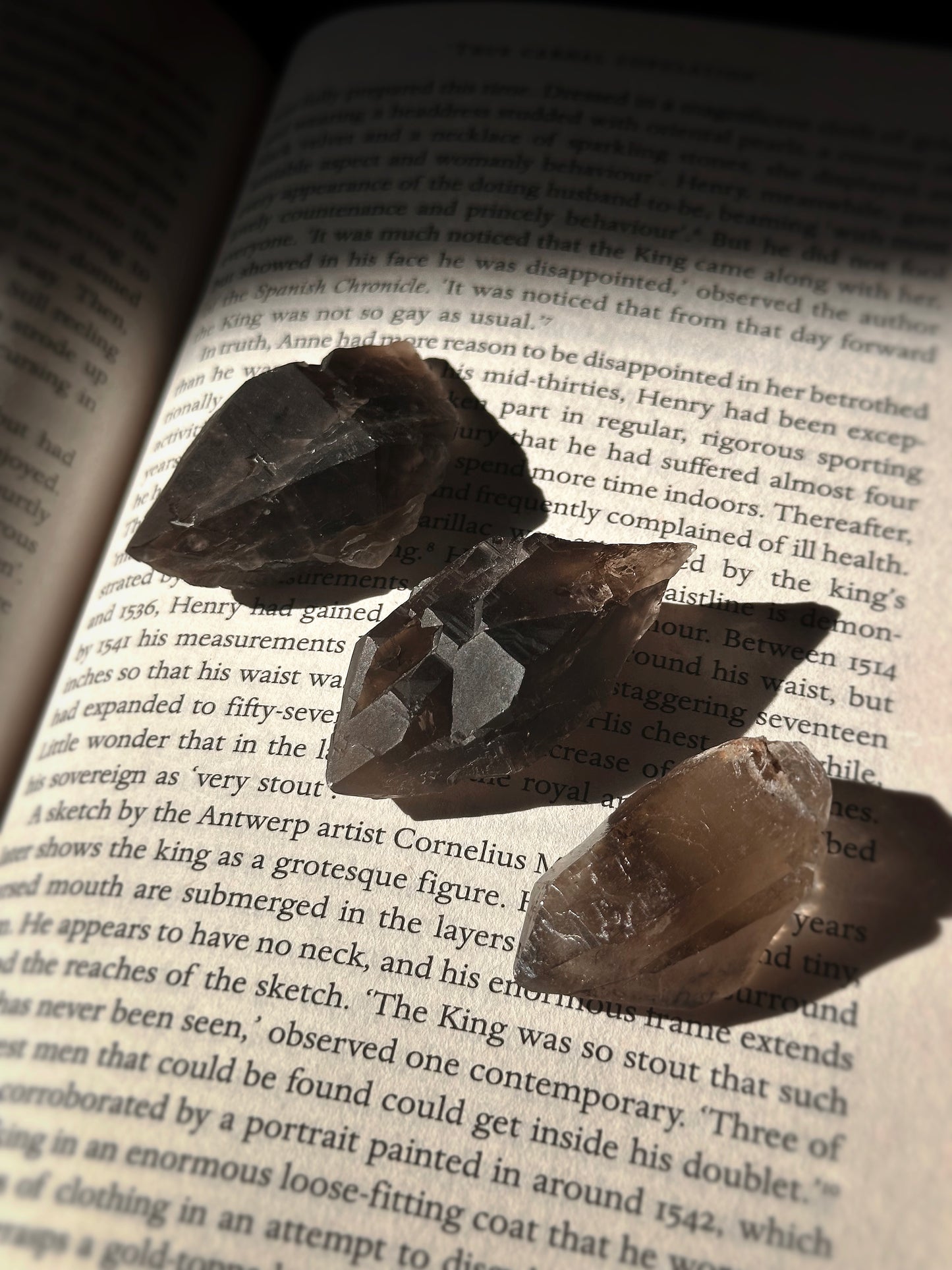 3pc. SMOKY ELESTIAL QUARTZ LOT