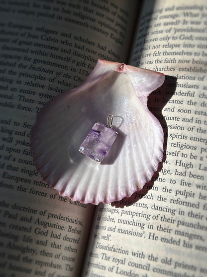 RUTILATED AMETHYST PENDANT ~ .925 SILVER