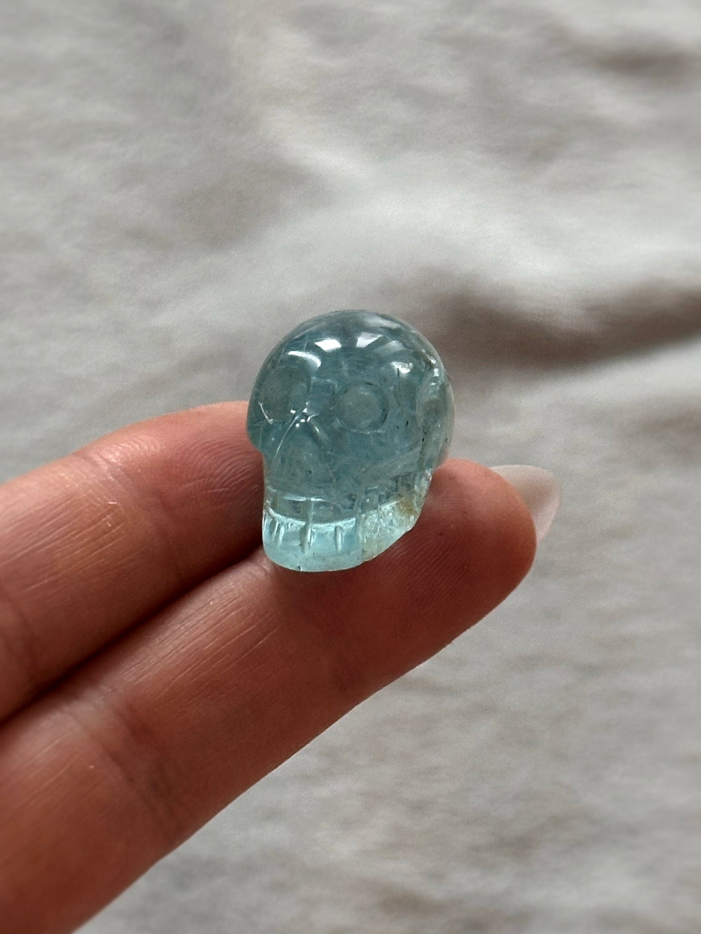 SHYLOH ~ BLUE TOPAZ SKULL