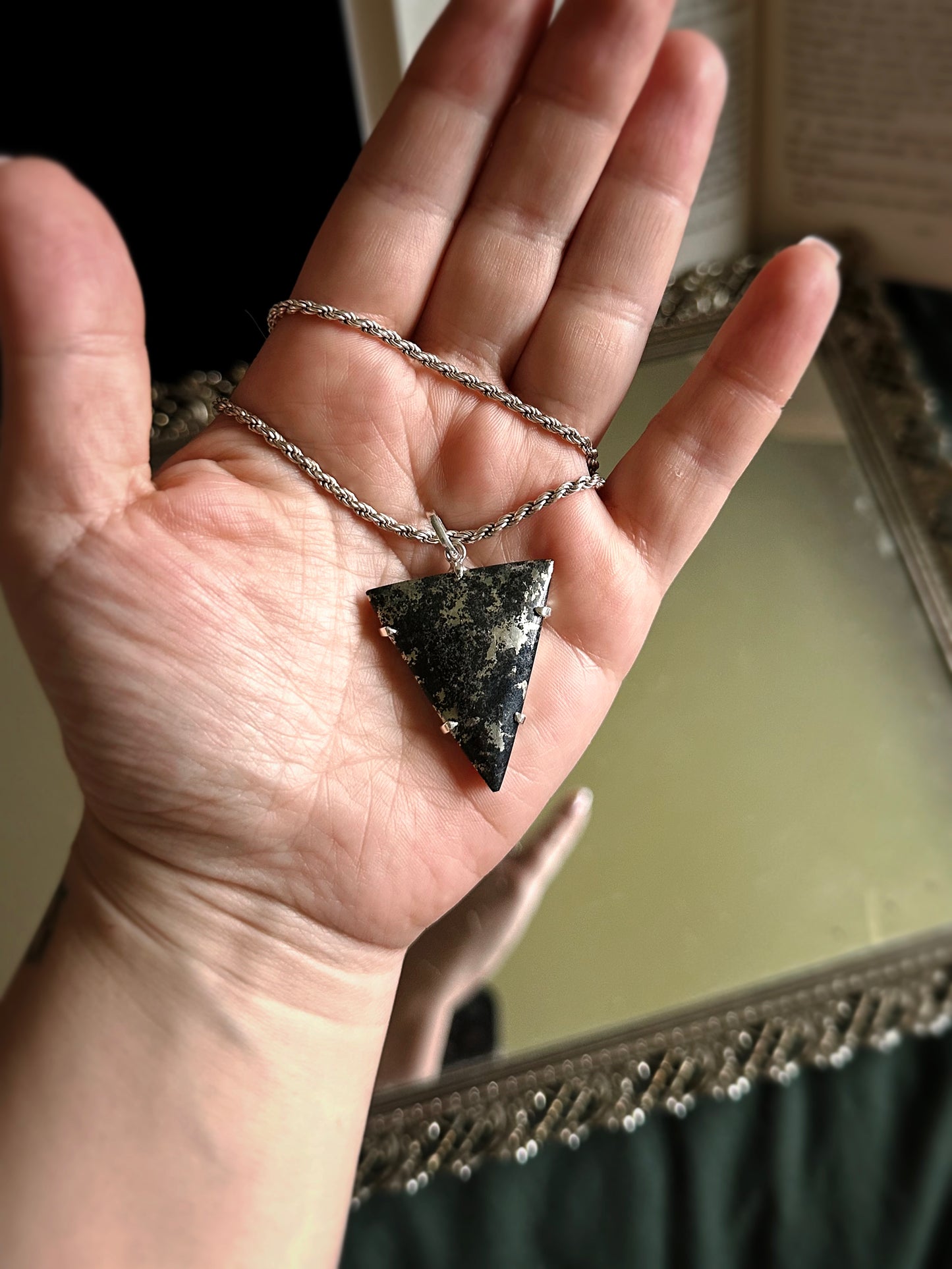 HEALER'S GOLD PENDANT ~ .925 SILVER