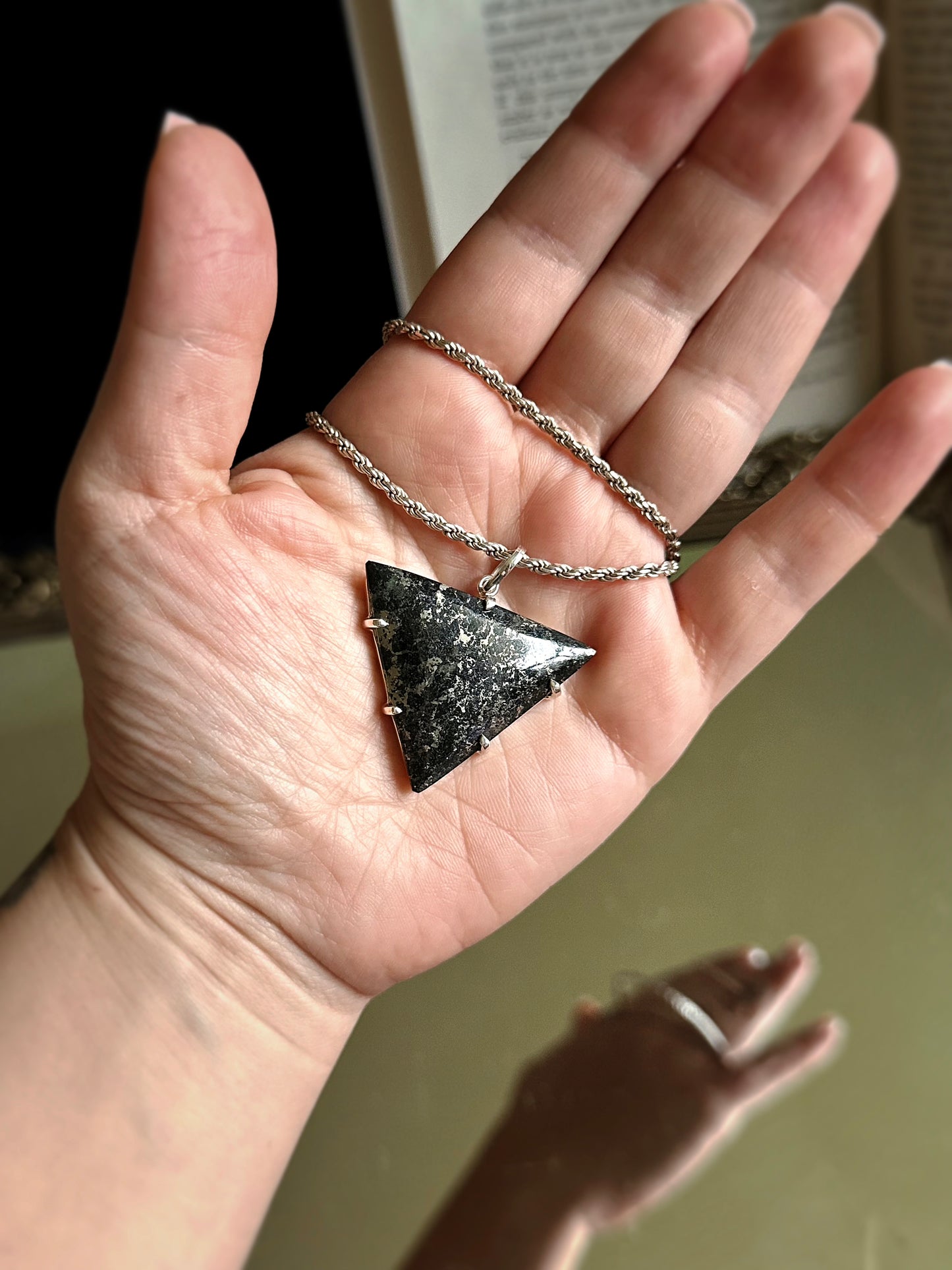 HEALER'S GOLD PENDANT ~ .925 SILVER