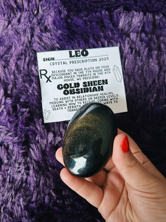 GOLD OBSIDIAN - LEO - CRYSTAL PRESCRIPTION