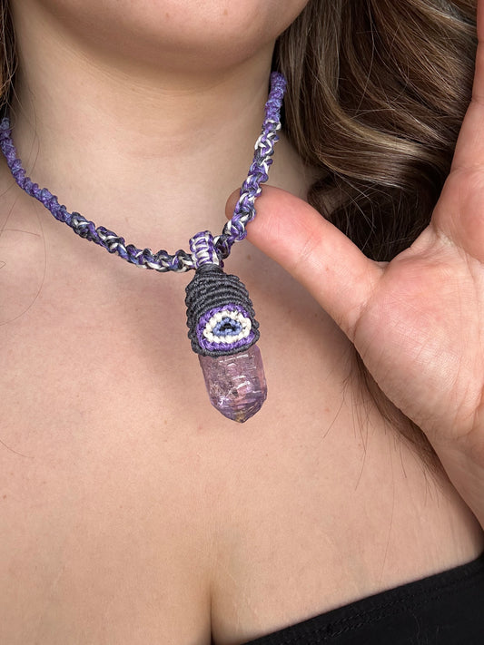 ALL SEEING ~ AMETHYST EVIL EYE JUJU