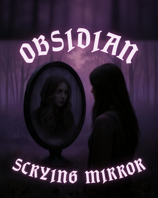 BLACK OBSIDIAN ~ SCRYING MIRROR