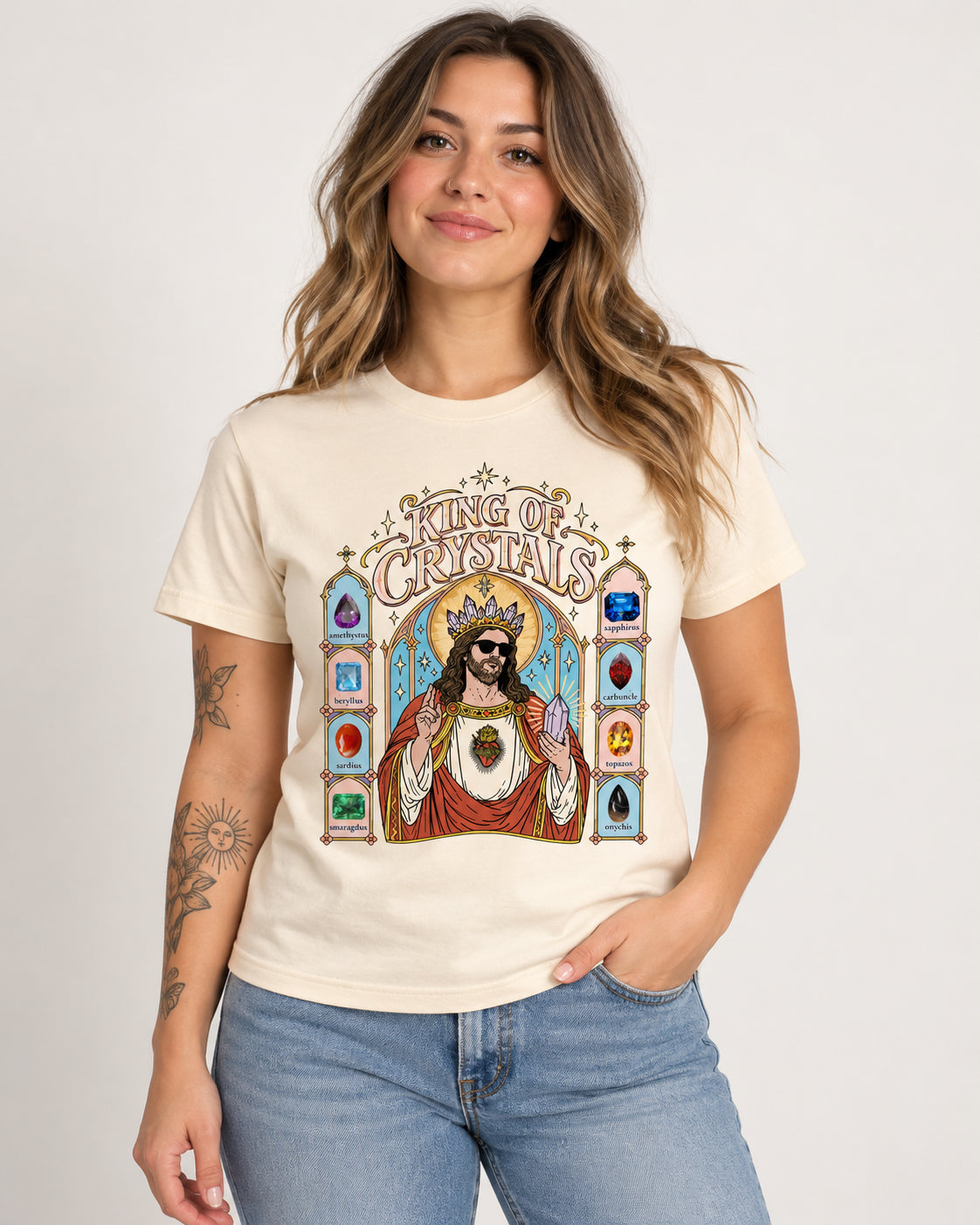 kingofcrystals,jesus,christ,tshirt,crystaltee,apparel