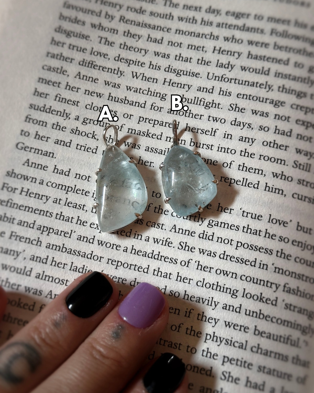 BLUE TOPAZ PENDANT ~ .925 SILVER